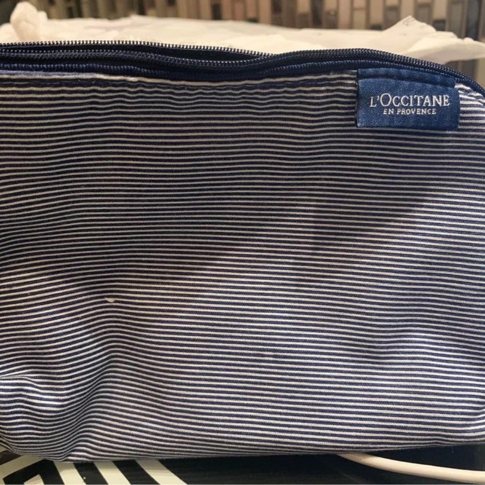 L'occitane Bag - Makeup Pouch | Color: Blue/White